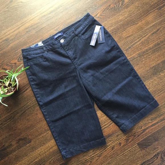 bandolino ivette denim bermuda shorts